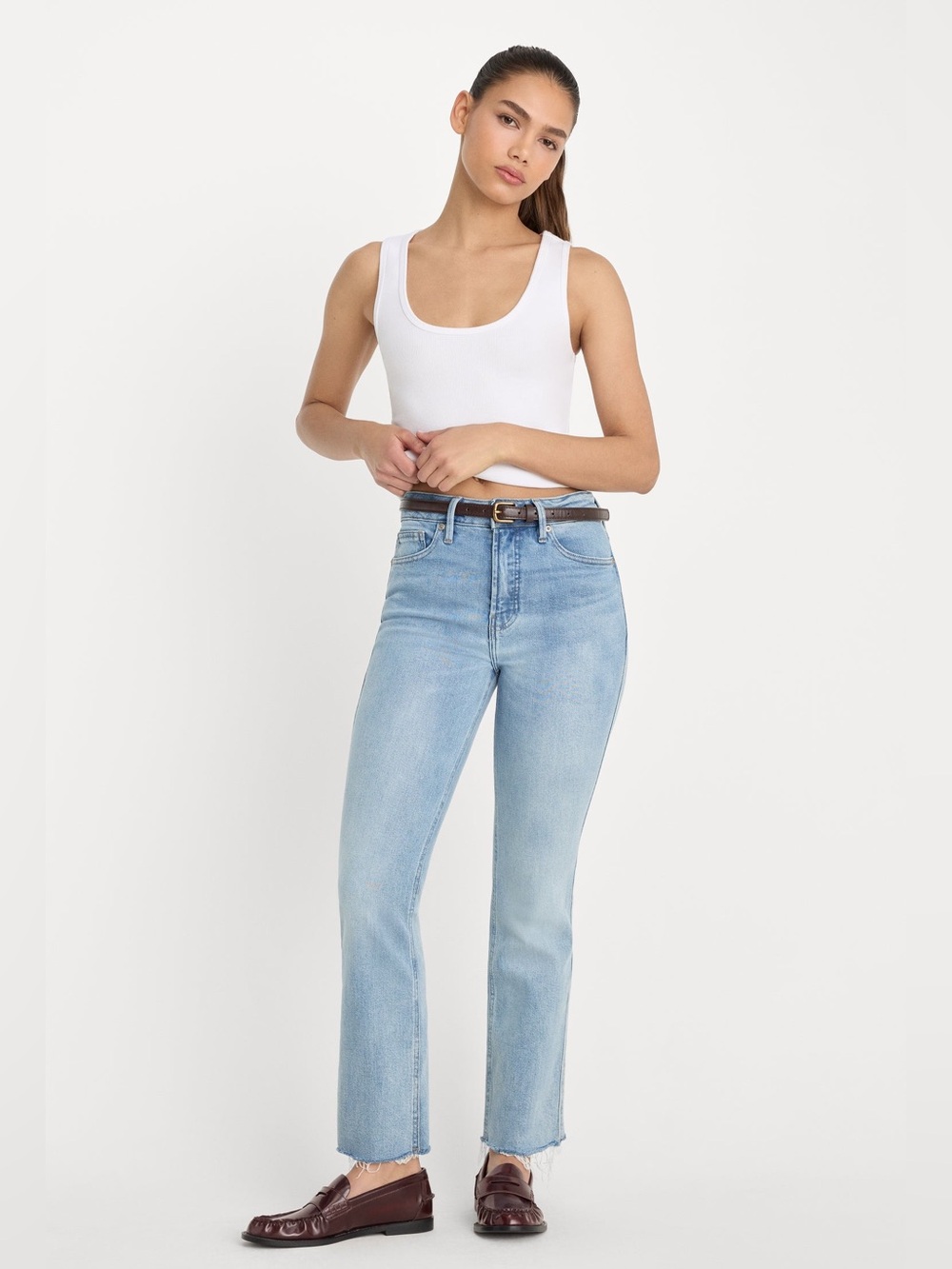Good American Good Kick Flare Jeans Indigo